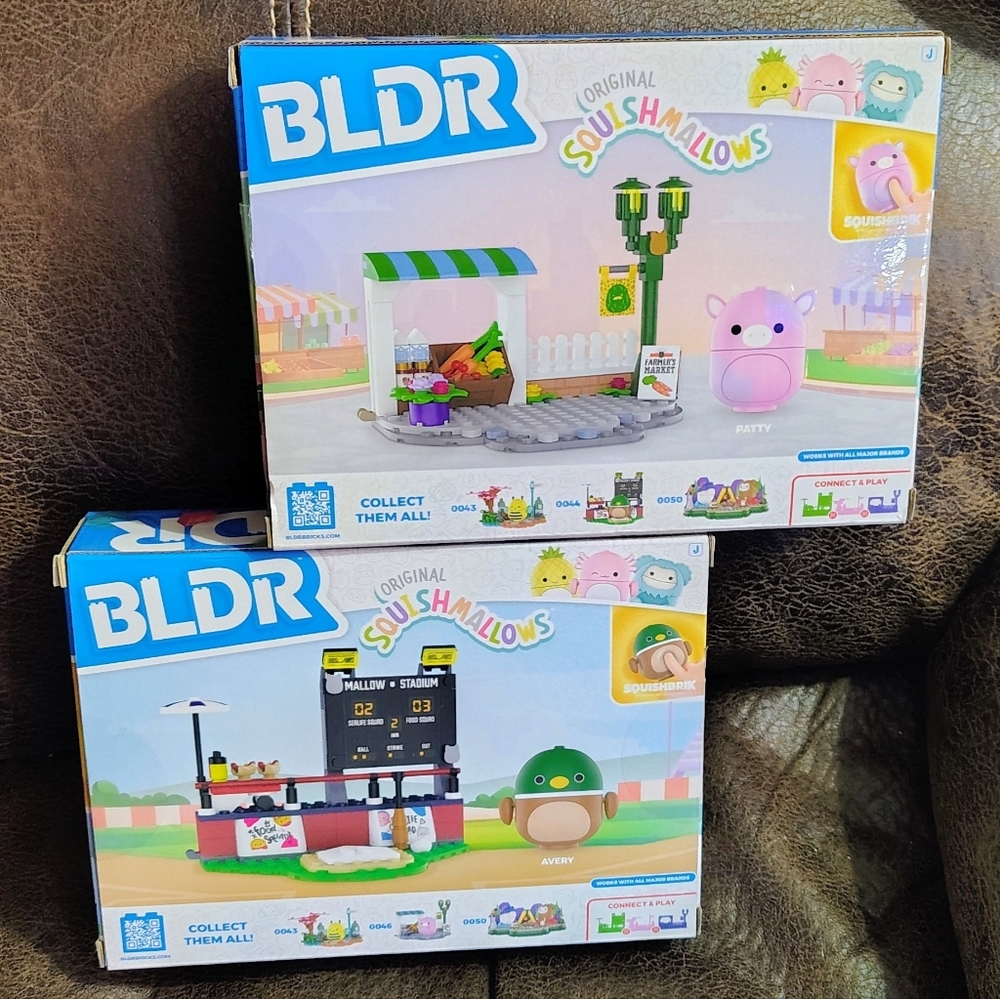 Original Squishmallows BLDR Sets- Lot of 2